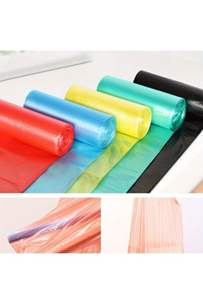ARVALE Büyük Boy 65X70 Çilek Kokulu Büzgülü Çöp Poşeti 100 Adet (  10 PAKET ) Çöp Torbası 60 Litre