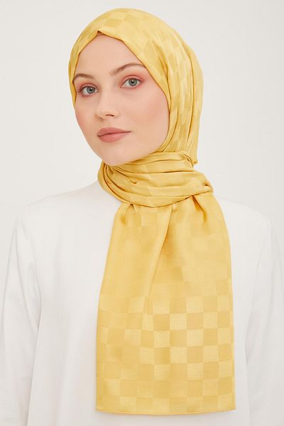 Armine Trend Diamond Shawl - 2 - Κίτρινο 4724