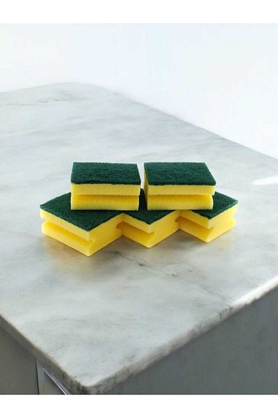 Montbell Magic Yellow Sponge Set of 5 - Dish Sponge