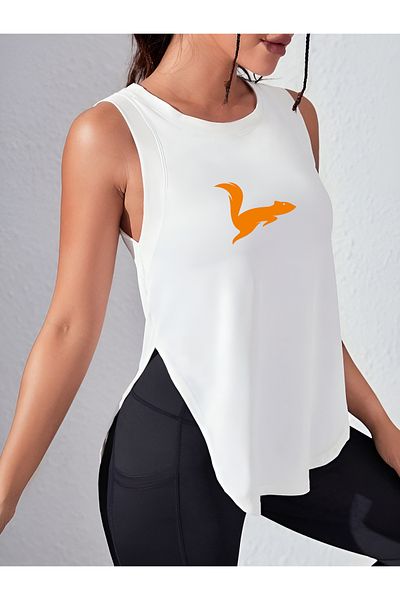 CDA Flying Squirrel White Women's Sports Tank Top