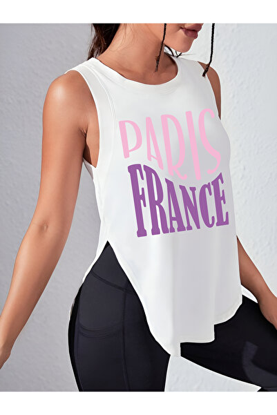 CDA Paris France Tricou sport alb pentru femei