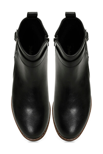 Polaris 322093.Z 4PR Siyah Kadın Düz Bot