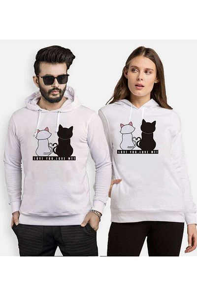 Tshirthane Love You-love Me Lover Combinations Hooded Couple Combination