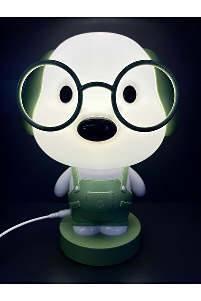 doğan hediyelik Köpek Model 3 Kademe Led Işık Çocuk Masa Gece Lambası-3d Gala...