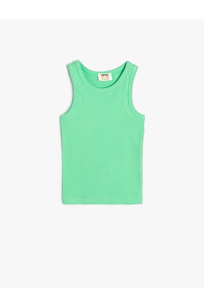 Koton Ärmelloses Basic-Tanktop aus gerippter Baumwolle