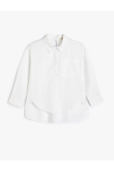 Koton Bavlněná školní košile s dlouhým rukávem - základní model