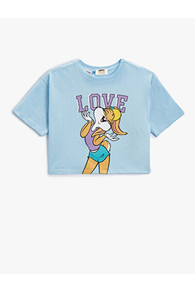 Koton Crop Tričko Lola Bunny Tištěná licencovaná bavlna s krátkým rukávem