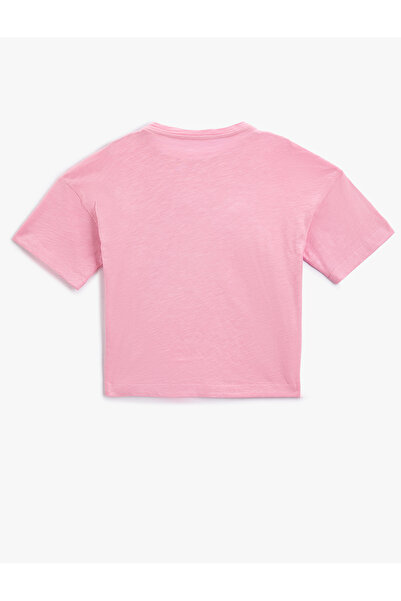 Koton Pamut rövid ujjú póló - kutyával és masnival, szűk nyakkal