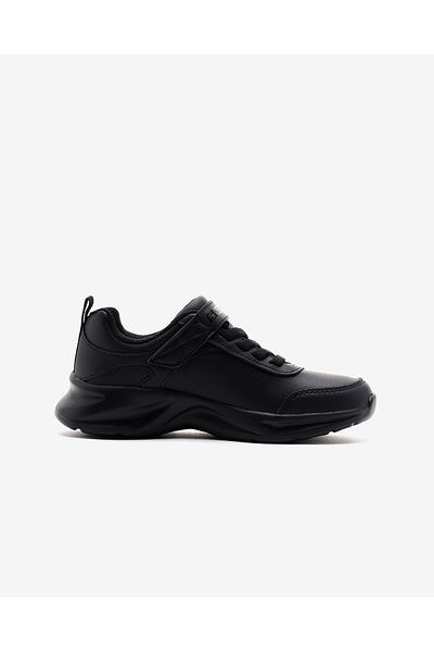 SKECHERS Dynamatic - Textbook Cute Big Girl's Black Sneakers302629L Bbk