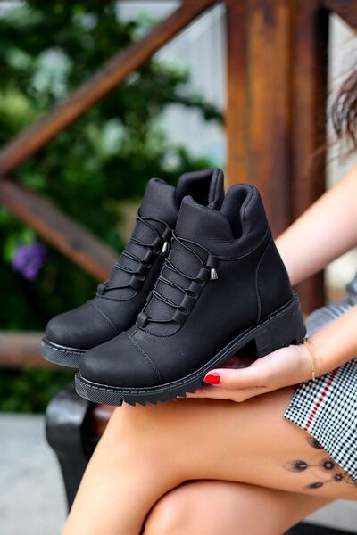 Karanshoes Μπότες Emerald Proof - Με φερμουάρ στο πλάι, κορδόνια και ραμμένη ...