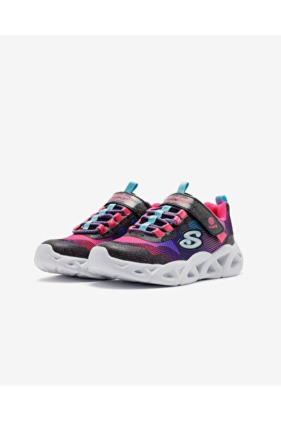 SKECHERS Twisty Brights 2.0 Büyük Kız Çocuk Siyah Işıklı Spor Ayakkabı 302339l Bkmt
