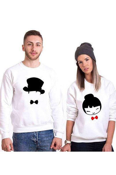 Tshirthane Cat And Fish Cat Fish Lover Combinations Sweatshirt Couple Combination