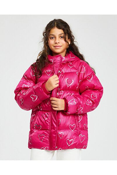 SKECHERS G Outerwear Padded Jacket Büyük Kız Çocuk Pembe Mont SK242110-509