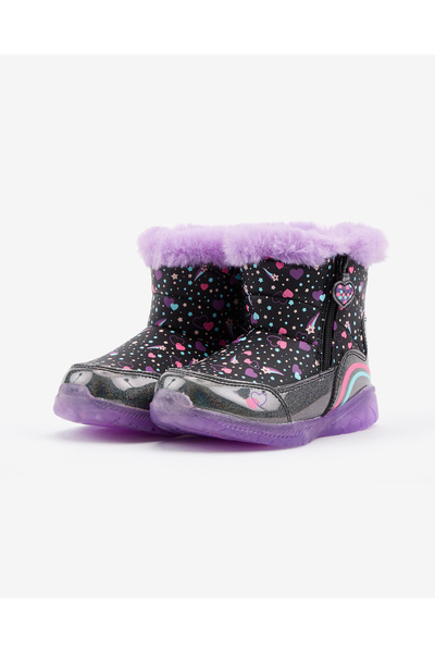 SKECHERS İllumi - Brights Küçük Kız Çocuk Siyah Işıklı Bot 302656n Bklv