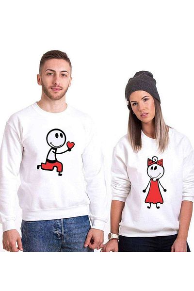 Tshirthane Love-I Appeal Lover Combinations Sweatshirt Couple Combination