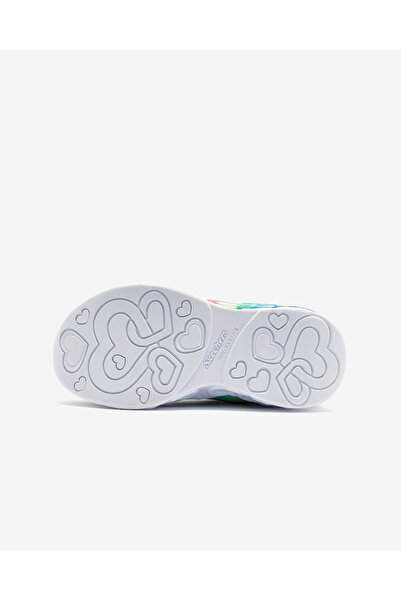SKECHERS İNFİNİTE HEART LİGHTS - ETERNAL SHİMMER Büyük Kız Çocuk Siyah Işıklı Spor Ayakkabı 303755L BKMT