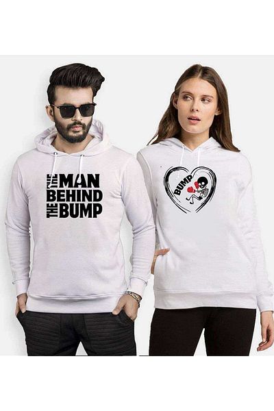 Tshirthane The Man Bump Lover Combinations Hooded Couple Combination