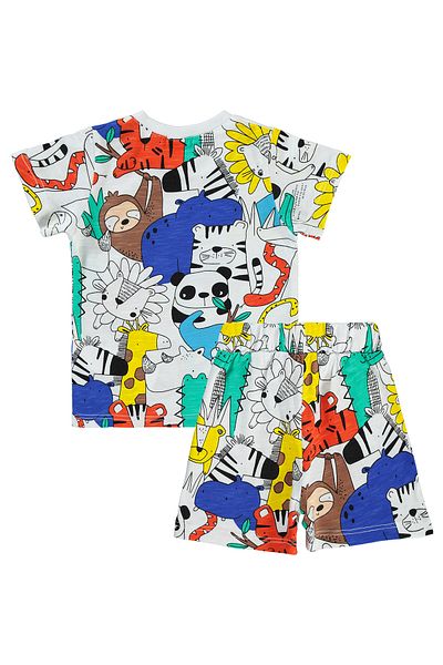 Civil Baby 6-18 Months Baby Boy White Shorts Set