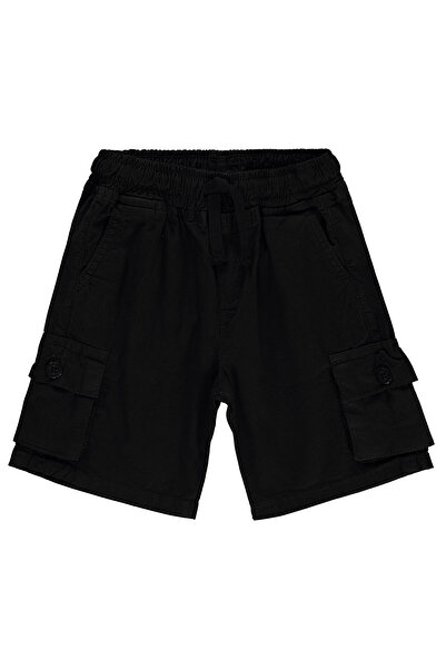 Civil Boys Еластична талия Странични джобове 2-5 години Капри - Черно 2-3 години