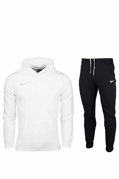 White and black nike sweatsuit sale