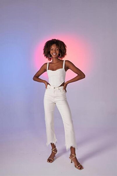Markano Swan Jean Pantolon Beyaz