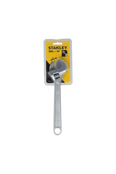 Stanley Chrome Plated Adjustable Wrench 25cm