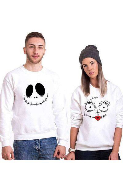 Tshirthane Jack Sally 2 Lover Combinations Sweatshirt Couple Combination
