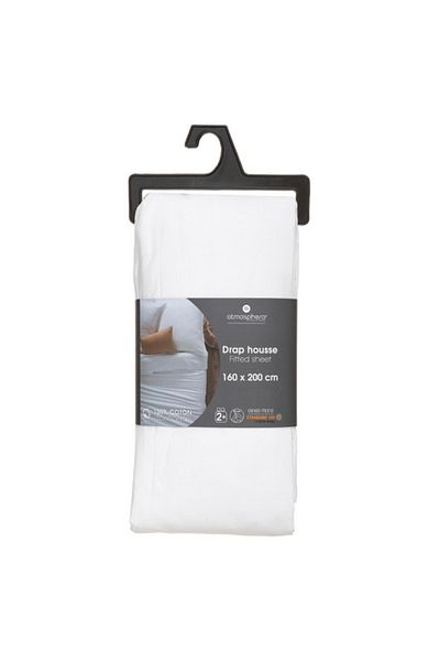 Atmosphera Carina Cotton Fitted Sheet 160 x 200cm 178574Z