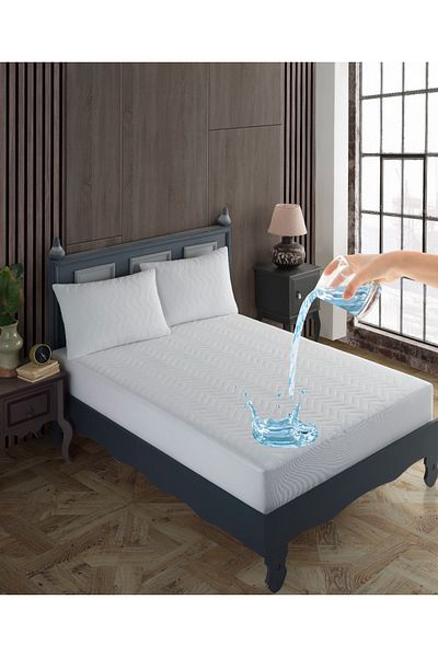 sevilya Double Quilted Fitted Waterproof Liquid Proof Pillow and Mattress Mattress Set Mattress Protector