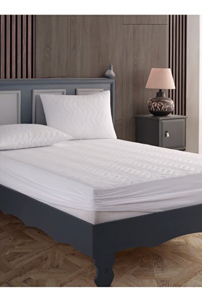 sevilya Single Quilted Fitted Waterproof Liquid Proof Pillow and Mattress Pad Set Mattress Protector