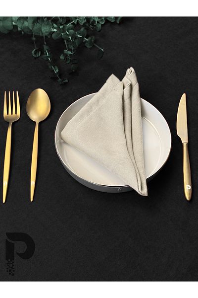 Perle Beige Napkin - Daily Series, Velvet Look