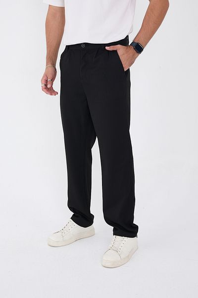 BROCARD Ανδρικό άνετο υφασμάτινο παντελόνι Winter Lycra Baggy Fit