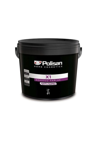 Polisan Ahşap&metal Boyası-su Bazlı-x1 Antiaging-kokusuz-parlak 0,70litre(900GR.)-siyah