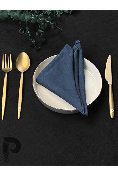 Perle DERİN MAVİ KUMAŞ PEÇETE DAİLY SERİSİ KADİFE GÖRÜNÜMLÜ