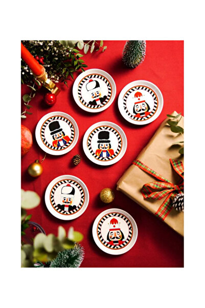 The Mia Yılbaşı Temalı Nutcracker Çerezlik 6 Parça 10 cm