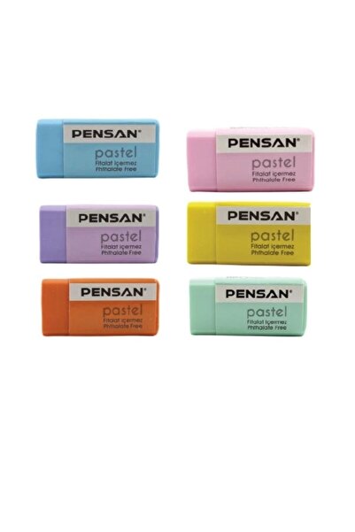 Pensan PSS-24P PASTEL SİLGİSİ ( 6 Farklı Renk/Adet)