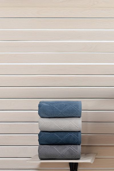 Altınbaşak Paloma Assortment Patterned - 100% Cotton 4-Piece Bath Towel Set