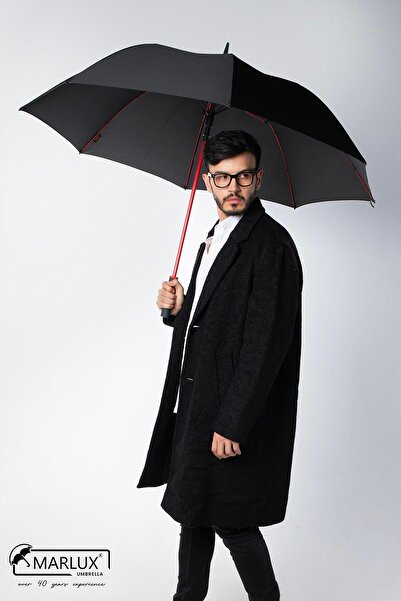 Marlux 8 Fiber Telli Rüzgara Dayanıklı Otomatik Özel Tasarım Protokol Şemsiye...