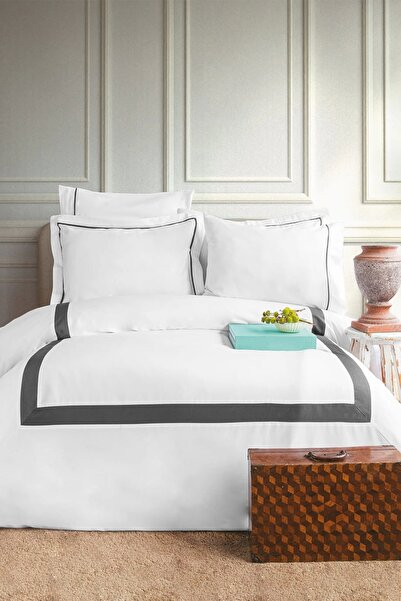 İssimo Home Malones 300 TC (120 Tel) Pamuk Saten Nevresim Takımı King Size
