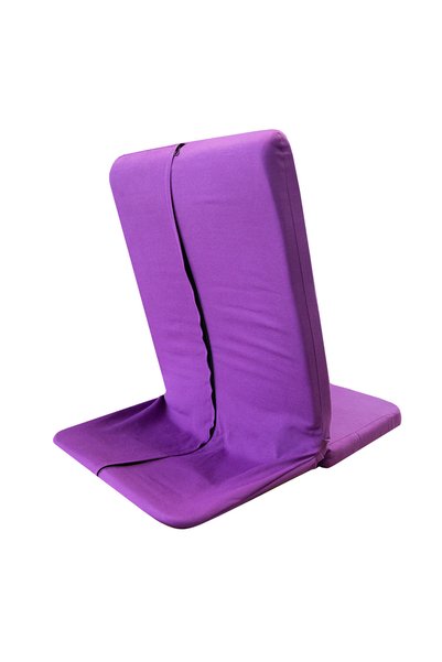 Yogabu Purple Backjack Meditation Chair with Iron Back
