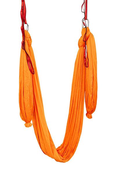 Yogabu Orange Fly Yoga Hammock and Mounting Bracket