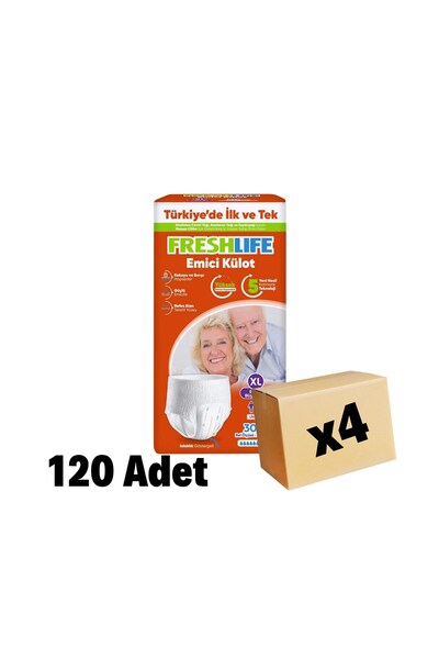 Freshlife Külotlu Hasta Bezi? Xl 4x30 120 Adet