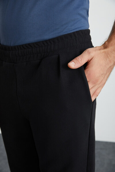 GRIMELANGE Ανδρικό φούτερ MILOVAN 100% βαμβακερό μαύρο