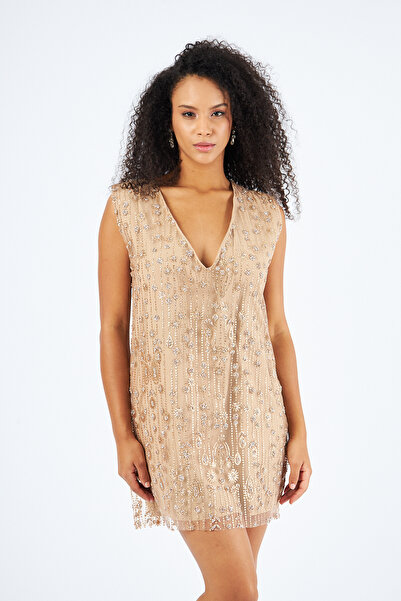 Lasiento Aelin Crystal-Embellished Dress