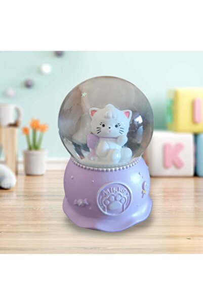 Q-TİME Kedi Mini Işıklı Kar Küresi