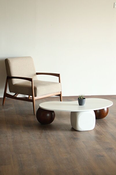 Velura Home & Living Modern Orta Sehpa & Küre-top-zar Sehpa & Fasülye Ahşap Sehpa & Pinterest Sehpa-mdf