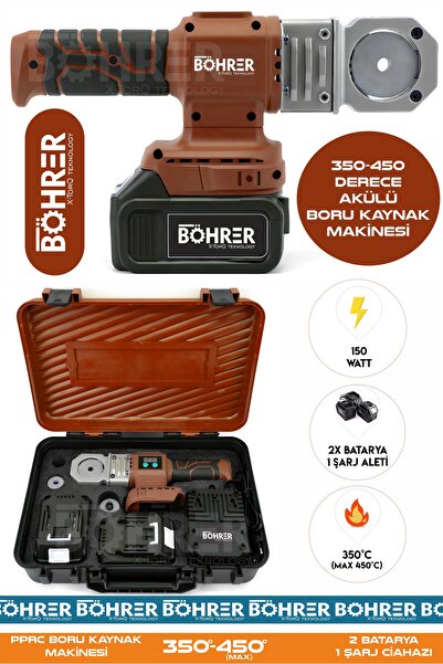 BÖHRER ALMAN PRO PPRC MAX 450 DERECE KIRMIZI KOMPLE UÇ APARATLARI DAHİL PLAST...