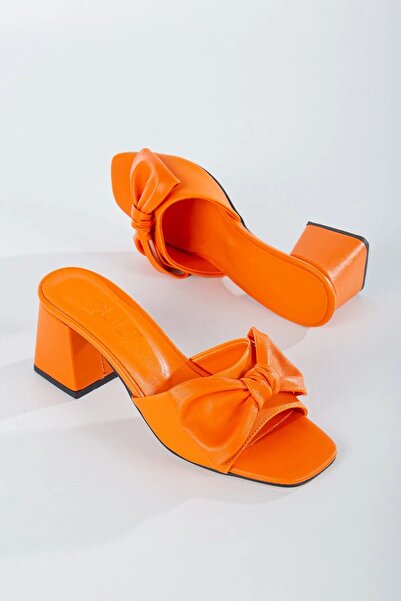 GULT Σετ γυναικείες παντόφλες με τακούνι πάχους 5 εκ