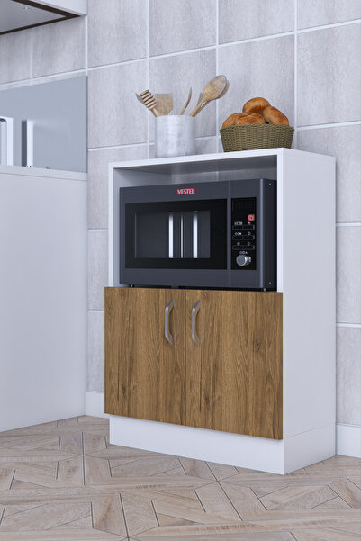moka park avm 2 Kapaklı Geniş Raflı Çok Amaçlı Mikrodalga Fırın Dolabı