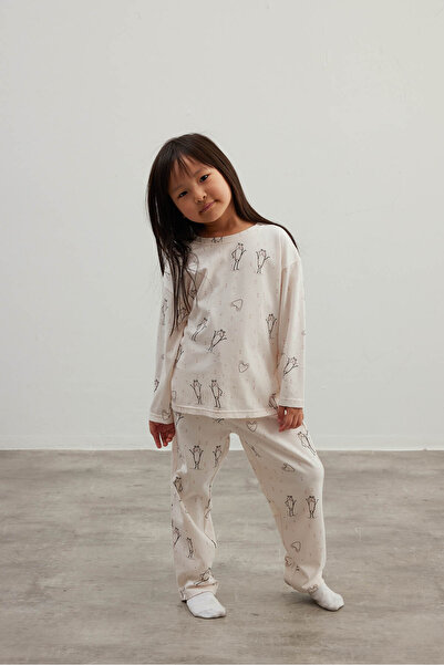 Hays Kız Çocuk Pamuklu Uzun Kollu Pijama Takımı